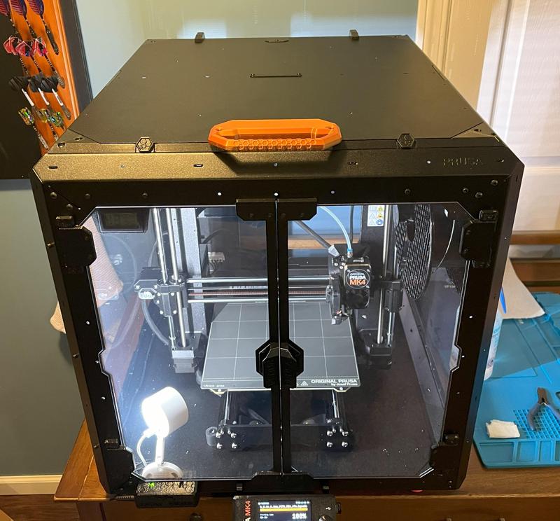 Enclosure Hinged Lid Modification - Remix of Petr Zikmund's "Complete modified Hinged lid for Original Prusa Enclosure"
