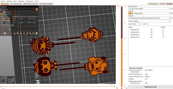 cake toppers: Four dolls 2 (two colours)