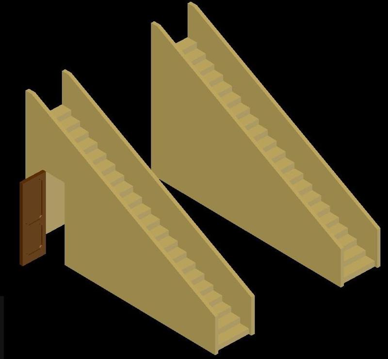 Diorama Elements (Stairs)