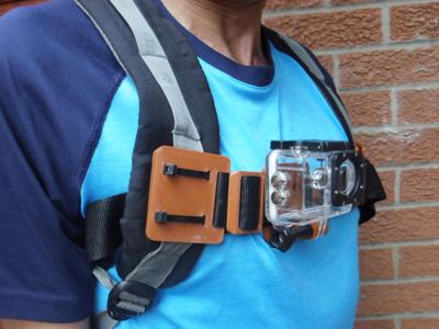 GoPro and backpack attachments