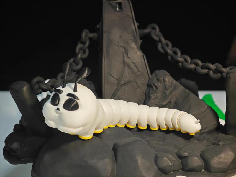 Print-in-Place Articulated Caterpillar