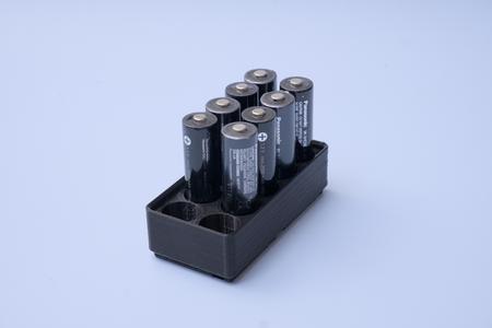 Gridfinity Bin for AA Batteries