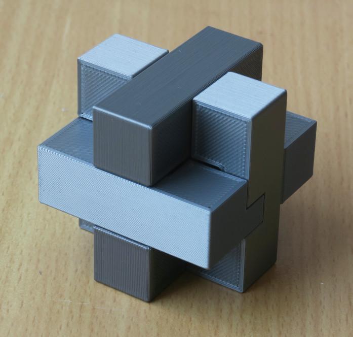 Three Plates Burr Puzzle