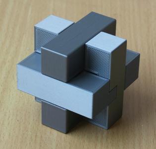 Three Plates Burr Puzzle