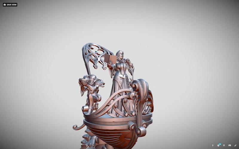 Battle Nun Battle Throne Preachers Chair pulpit thing.