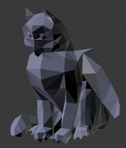 Owl Griffin Low Poly