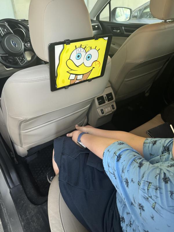 Durable iPad car headrest mount