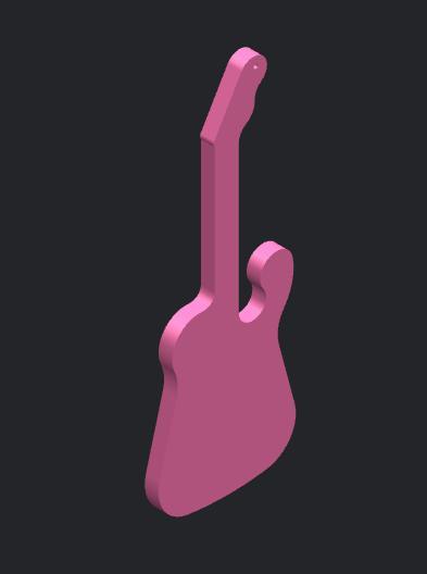 3D Printed Guitar Model