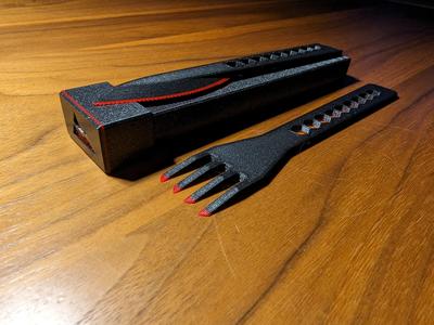 Wander-Besteck mit Behälter