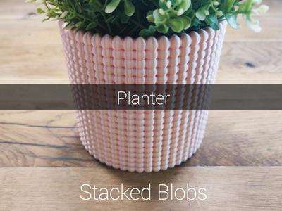 Planter - Blobs stacked (scaleable)