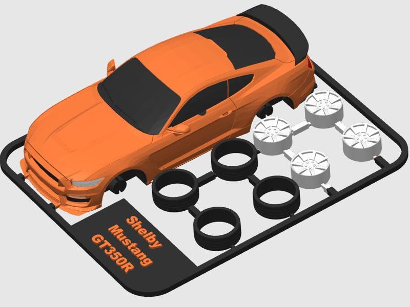Shelby Mustang GT350R kit card