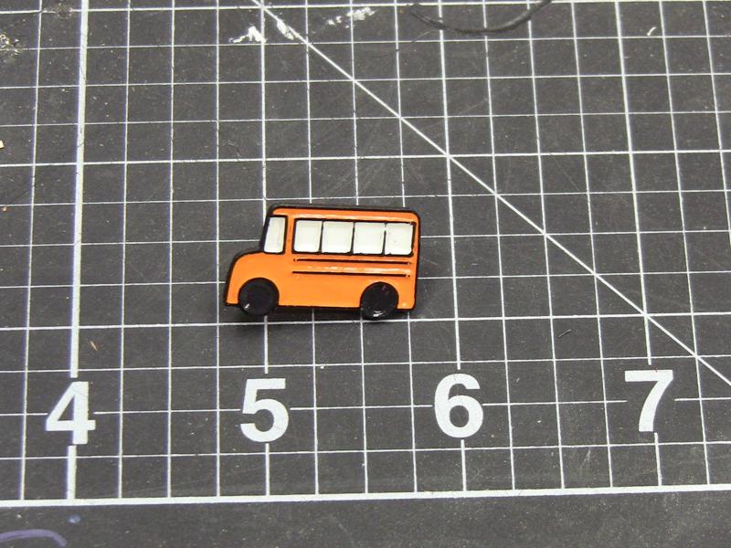 Bus Enamel pin