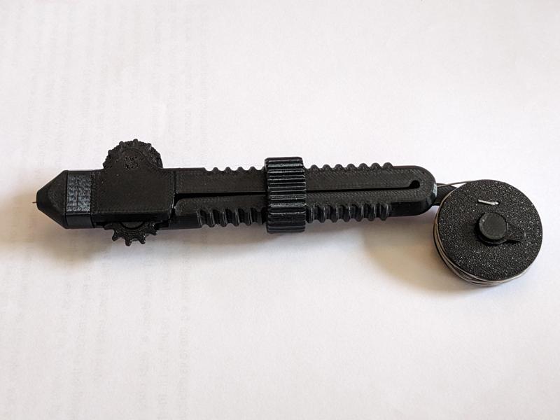 REMIX: Solder Scroll - Ergonomic, Adjustable Solder Tool, but spool curves down