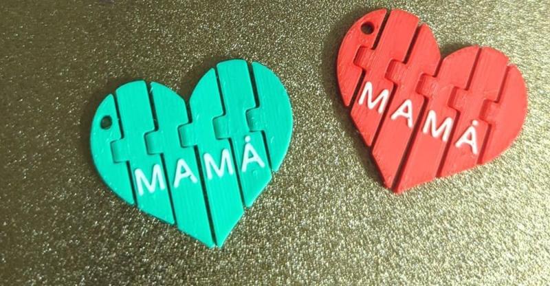 Corazón articulado - Mamá