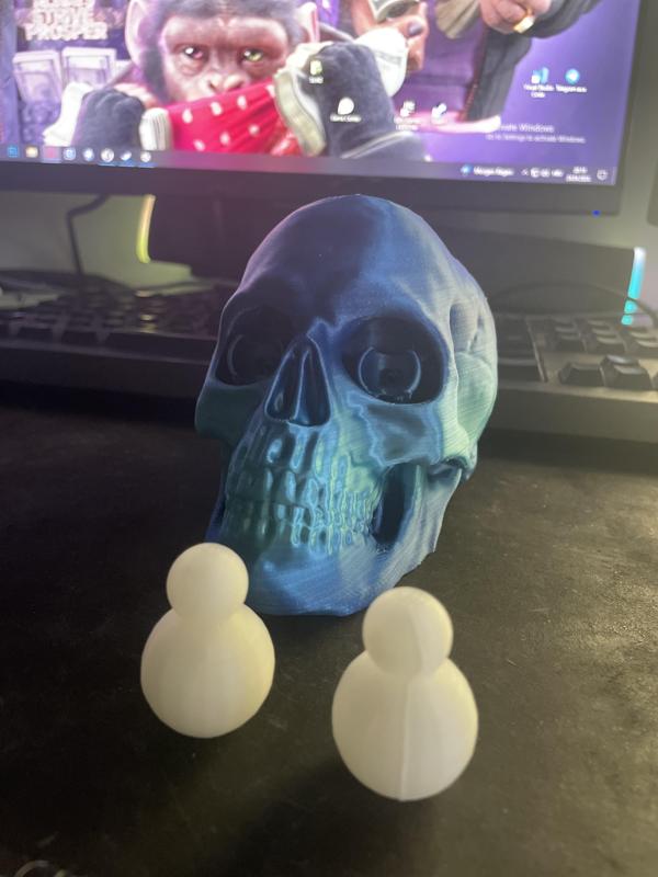 Skull Pen holder (Articulated Eyes)
