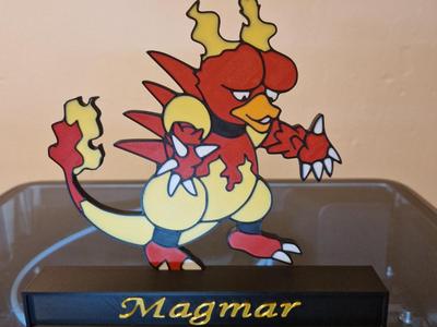 Magmar on stand