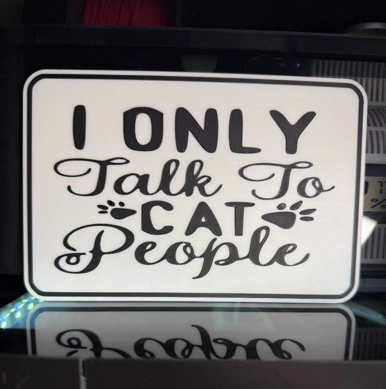 I ONLY TALK TO CAT PEOPLE 