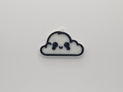 Happy Cloud Keychain