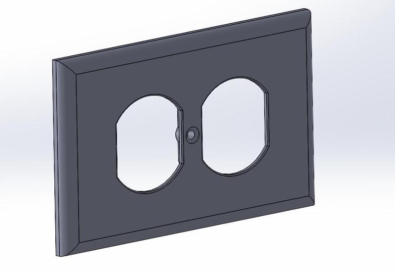 Improvisado Tapa de tomacorriente clasica