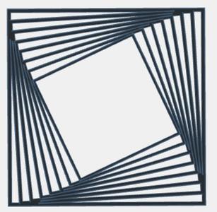 Spiraling Cube Wall Art