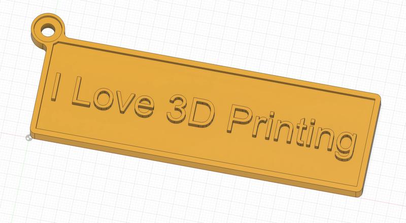 3d printing keychain