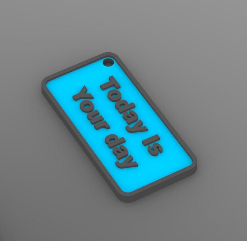 3D Quote Keychain - 2