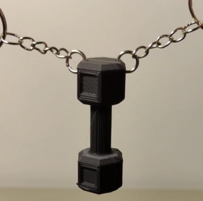 DUMBBELL KEYCHAIN