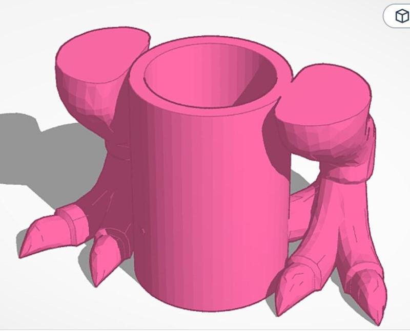 Woodbadge Bobwhite Raptor Hiking Stick Feet TPU