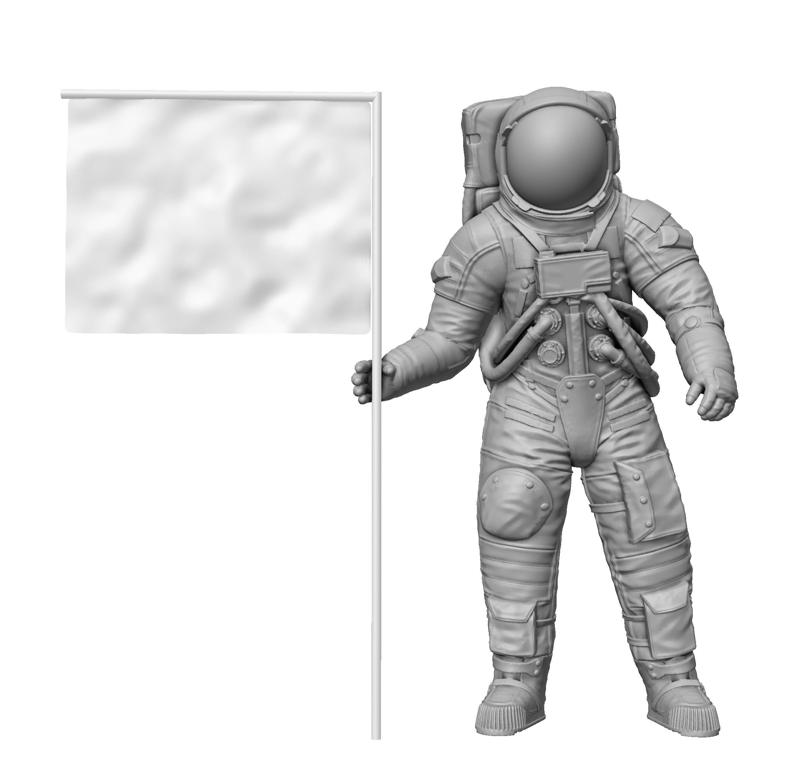 Flag: Apollo 11-14 Astronaut