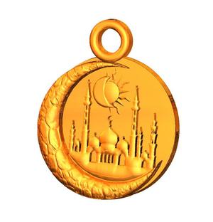 Keychain Moon keyring trinket neck pendant key-keeper m-04 3d-print and cnc