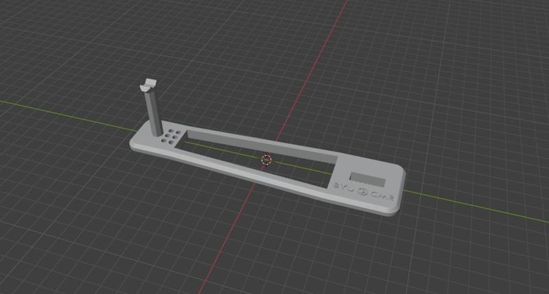 3/4 Size Display Stand for Compliant Mechanism Blaster (Mark Rober) + Bullet Holes