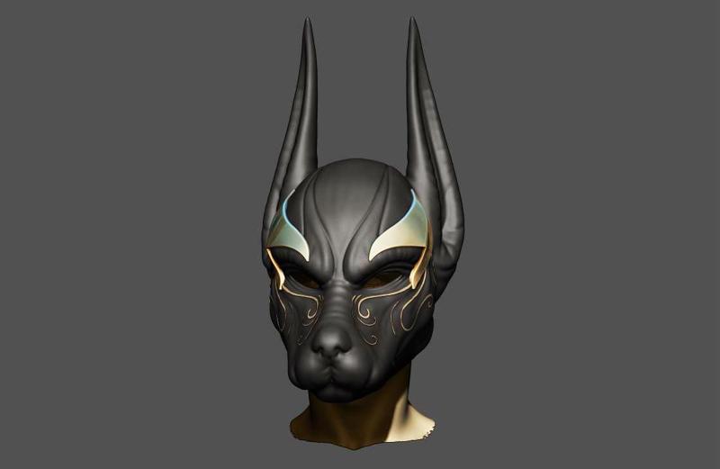 Anubis Helmet For Cosplay 3D print model