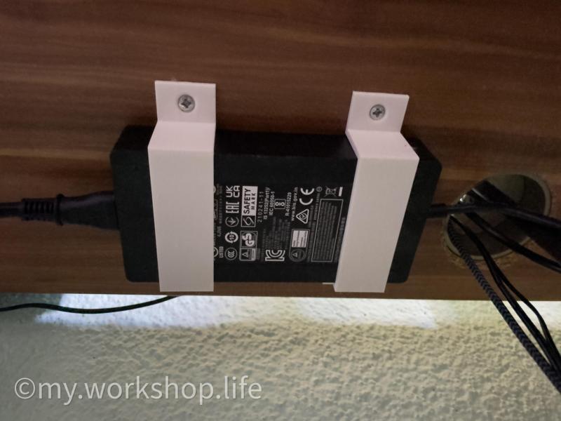MSI Monitor Power Supply Holder under Desk Halterung für Netzteil unter dem Schreibtisch