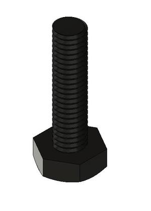 Parametric M3 Hex Head Screw
