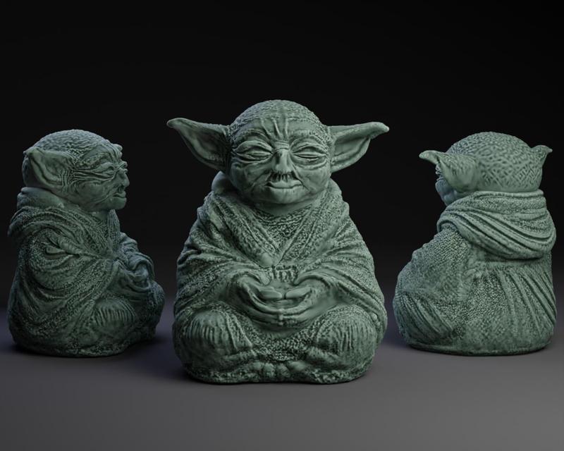 Meditating Yoda