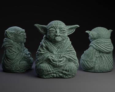 Meditating Yoda
