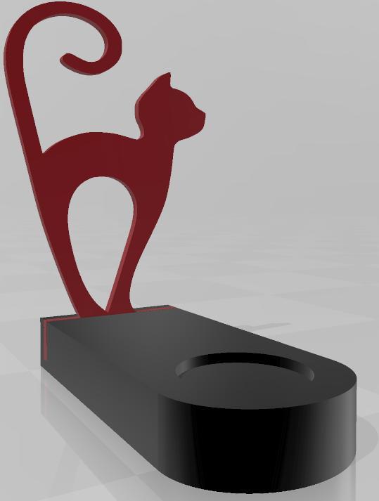 Cat Candle Holder V1