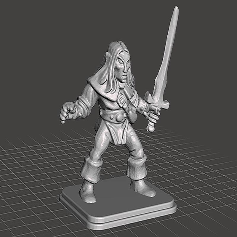 HeroQuest - Elf (Alb) Repaired