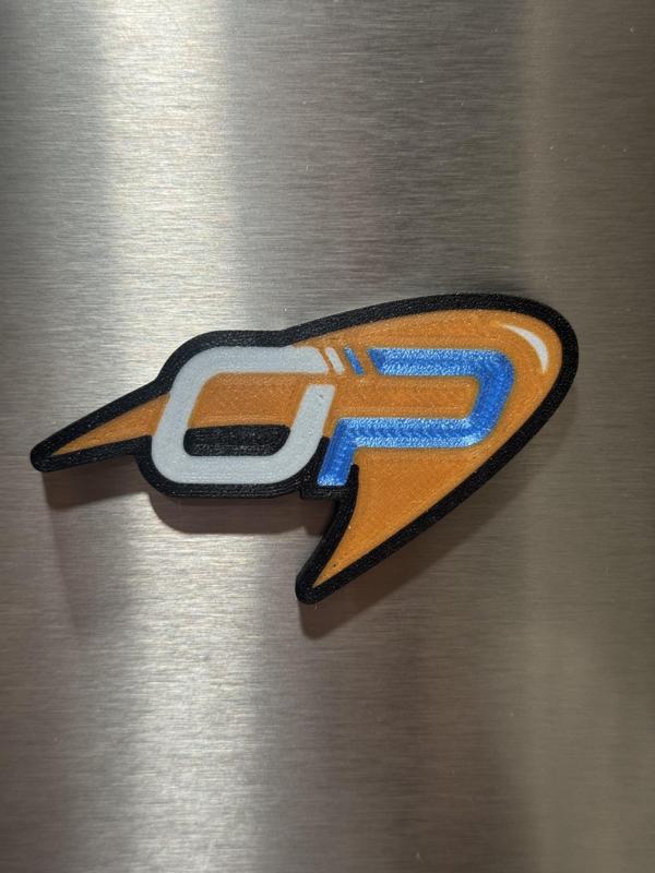 Oscar Piastri McLaren Logo Magnet