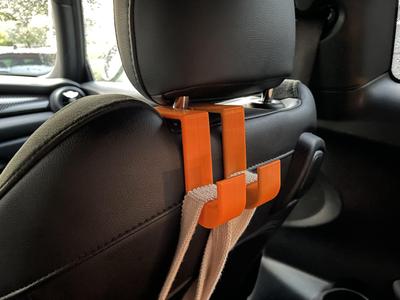 double bag holder for car headrest/seat
