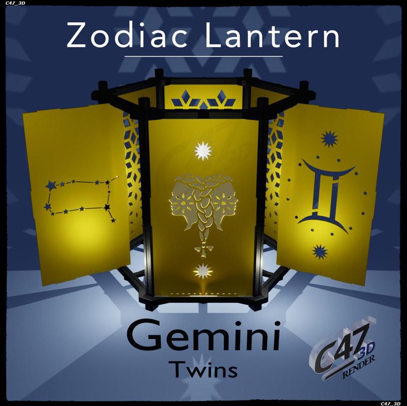 Zodiac Lantern - Gemini (Twins)