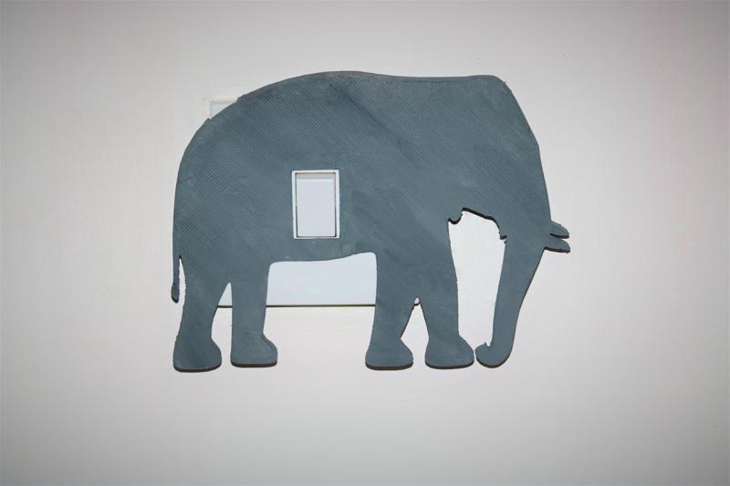 Elephant lightswitch cover