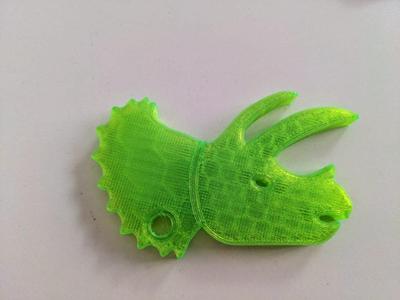 Bottle opener dino triceratops