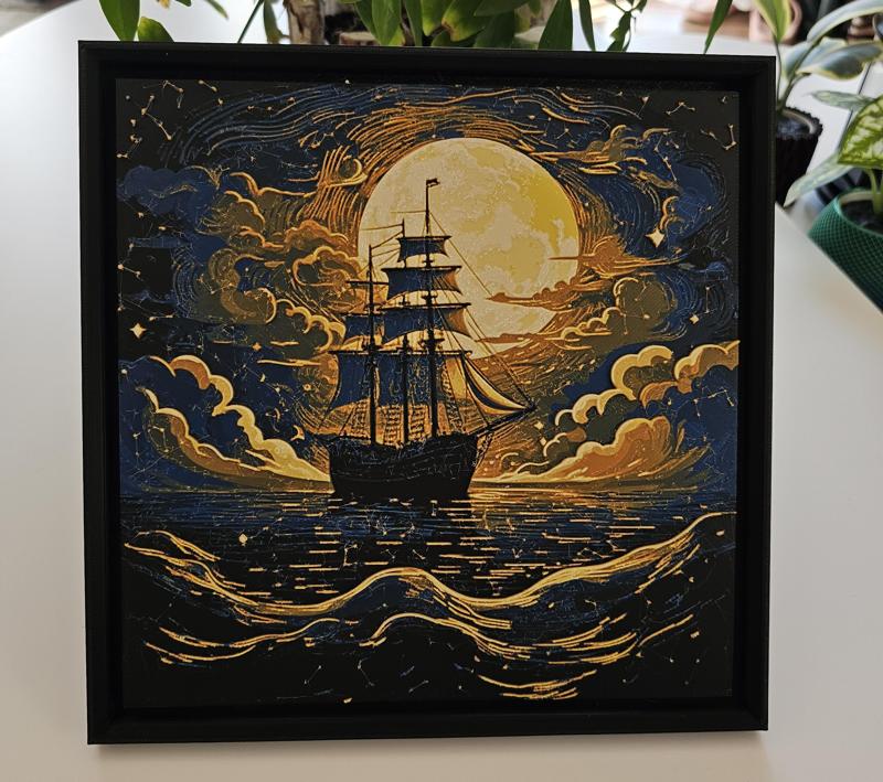 Ship In a Misty Night - HueForge