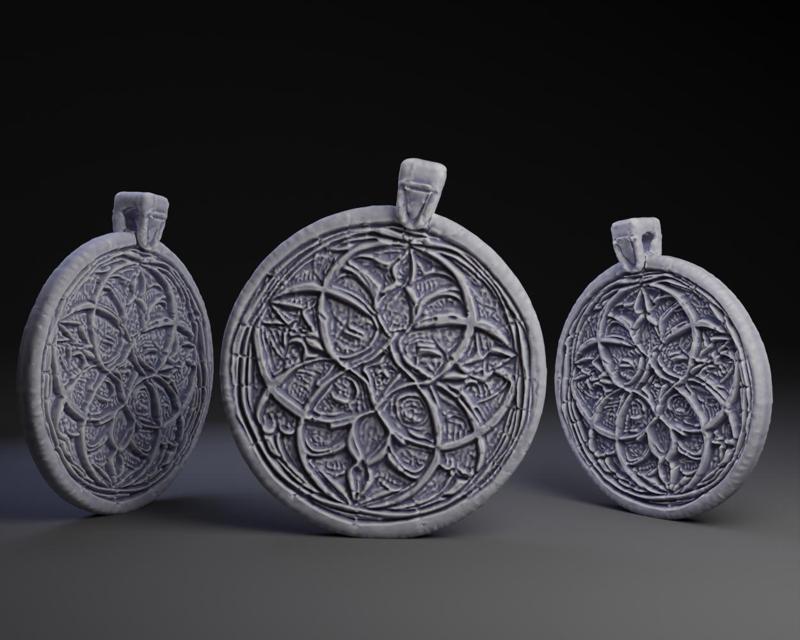 Gothic Tracery Pendent.