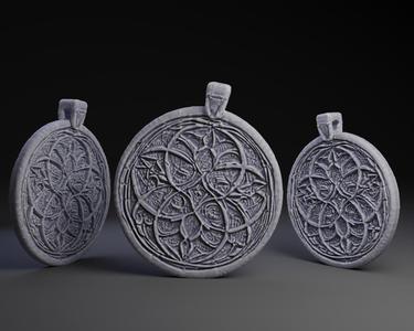 Gothic Tracery Pendent.