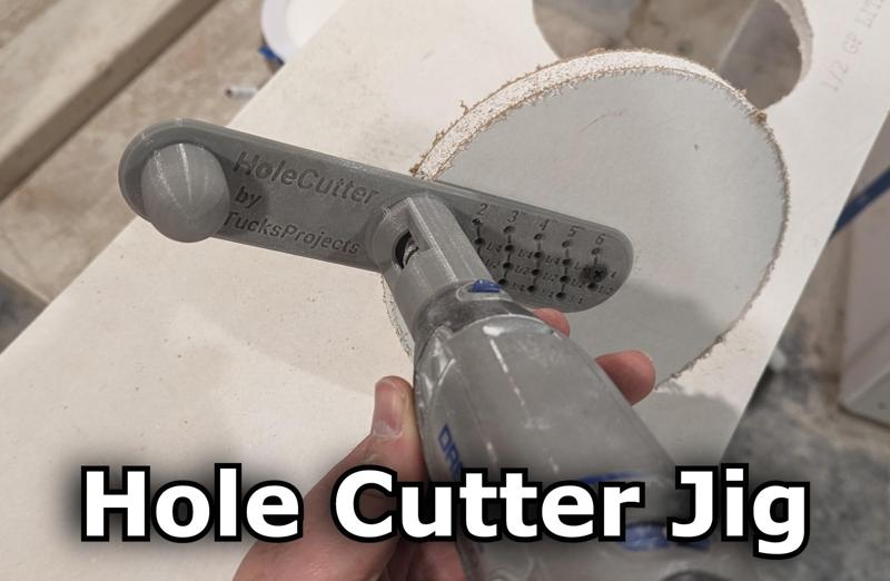 Hole Cutter (works with Dremel) 19 sizes (metric + imperial)