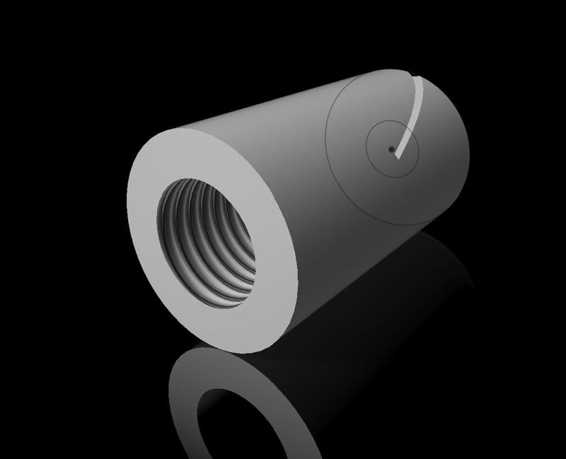 Sharpening the knife Dremel nozzle