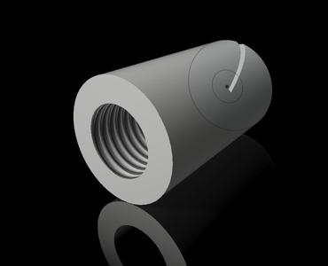 Sharpening the knife Dremel nozzle