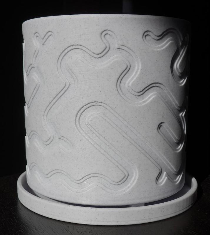Algorithmically Generated 6" Plant Pot
